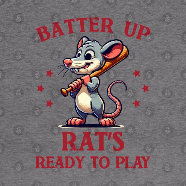 Rat with baseball bat by Art_Boys